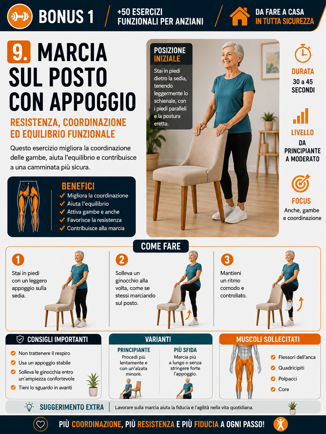 Pagina del kit: sollevamento sulle punte dei piedi